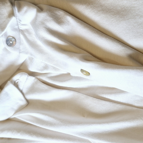Eileen Fisher Cream Textured Fabric - Picture 8 of 10